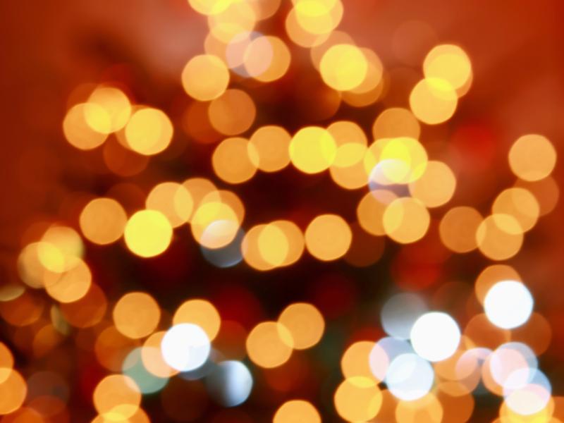 Billede fra Colourbox af juletræ med lys